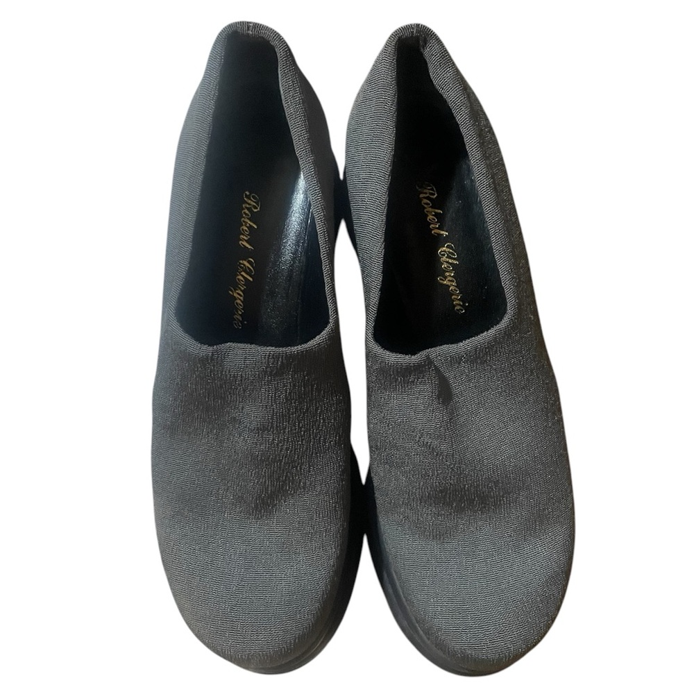 Robert Clergerie Vigny Gray Stretch Platform Shoes for Ladies, Size 6B, EUC